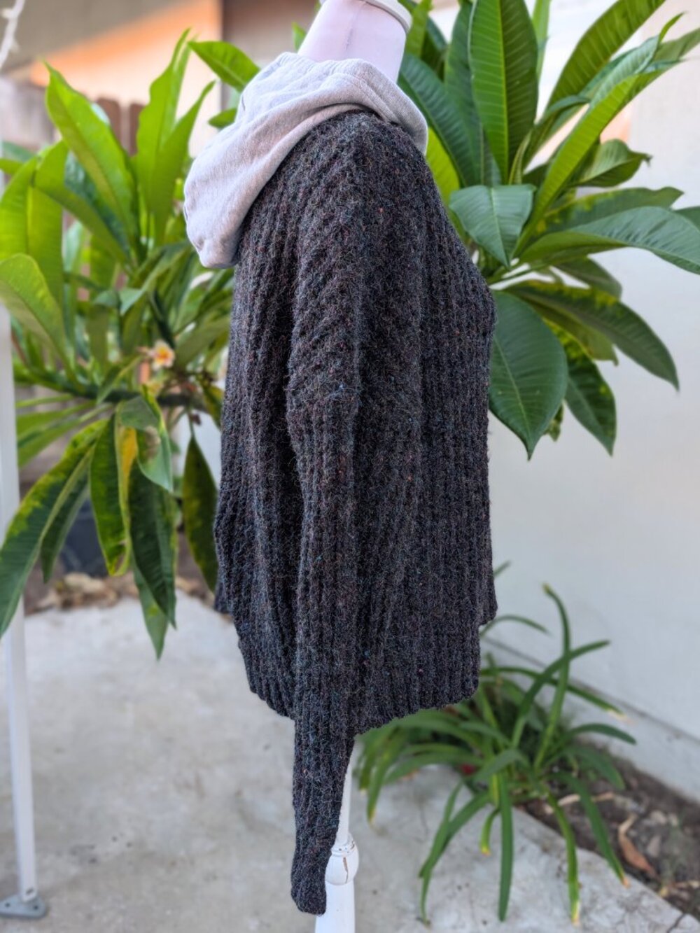 Offline by Aerie speckled knit sweater hoodie size xs VGUC - Picture 4 of 13